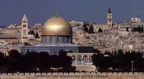 Der Felsendom in Jerusalem (Kubbah al-Sahra)
